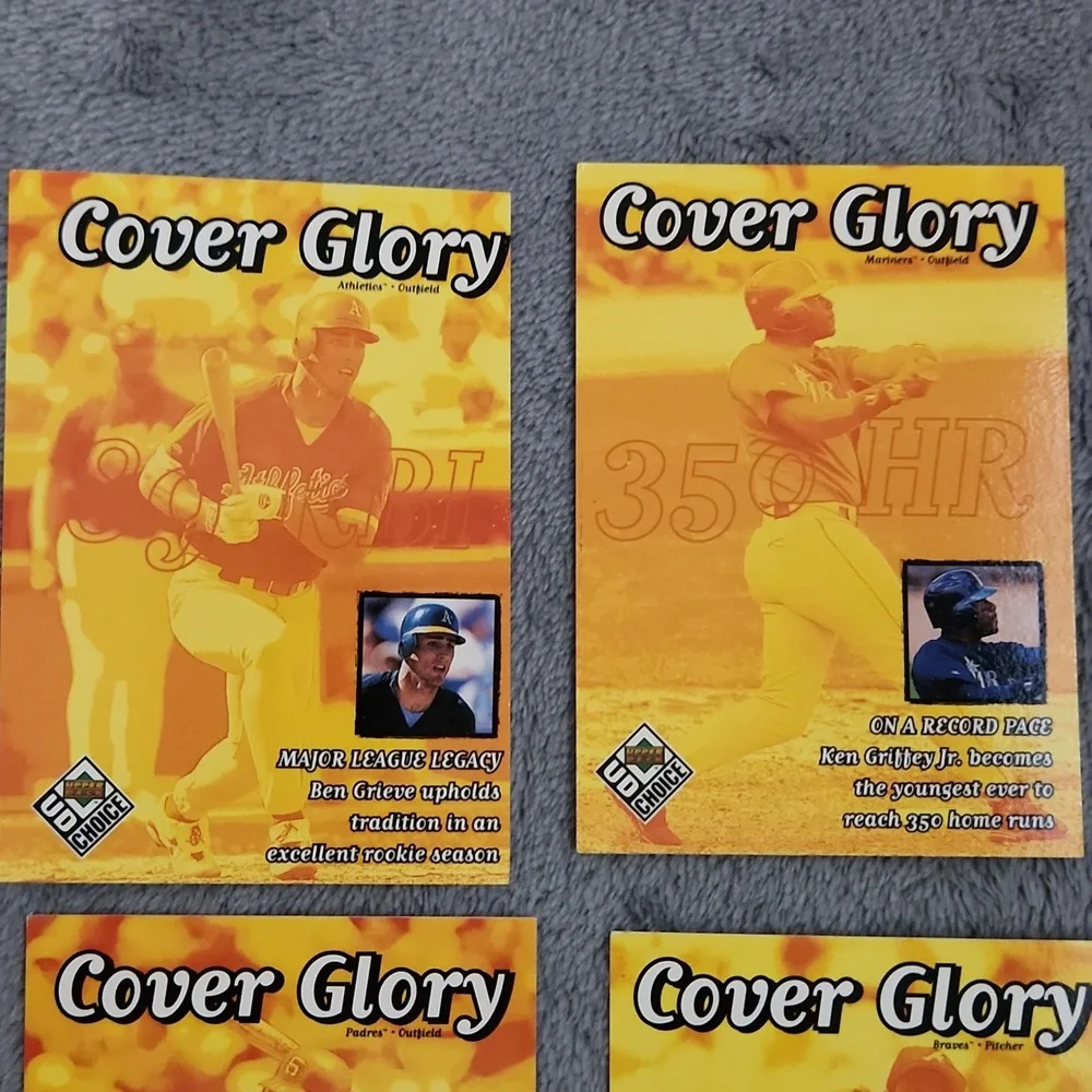 Vintage 1999 Upper Deck UD Choice Cover Glory Baseball Trading Cards